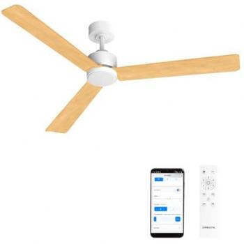Ventilador CREATE 40W Luz LED + WiFi, Motor Blanco, Ø132 cm, diseño moderno