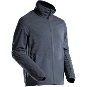 Microfleece-Pullover, Reißverschluss, 2XL, schwarzblau
