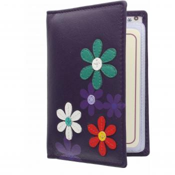 Purple Mala 620-73 Leather Credit Card Case – CARA Series