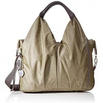 Gold Mélange Baby‑Wickeltasche – Nachhaltig hergestellt, Lässig, mit Wickelzubehör, Green‑Label Neckline