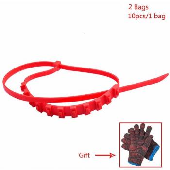 10 Pcs Plastic Anti-Skid Tire Chains for Snow