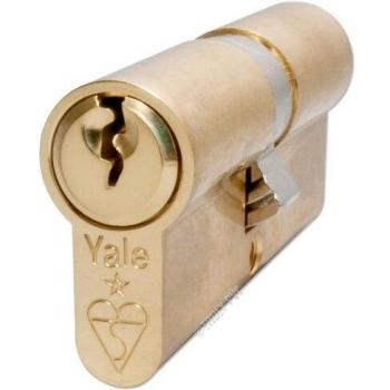 Yale Anti-Bump Euro Cylinder Polished Brass 45/50 Lock British Standard BS EN 1303:2005
