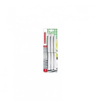 Set coltelli Kaimano 1023401 DINAMIK Lama seghettata Bianco