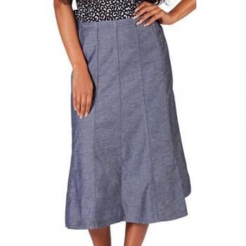 Calf‑Length Blue Jean Skirt for Women