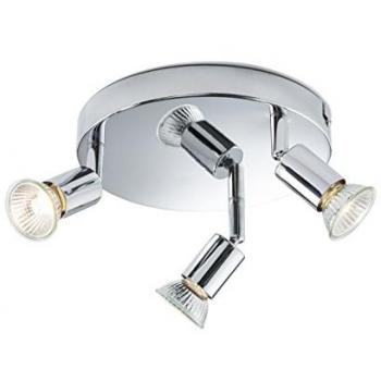 Faretto Triplo Cromato 230V