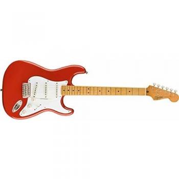 Squier Classic Vibe 50s Stratocaster Electric Guitar, Maple, Fiesta Red