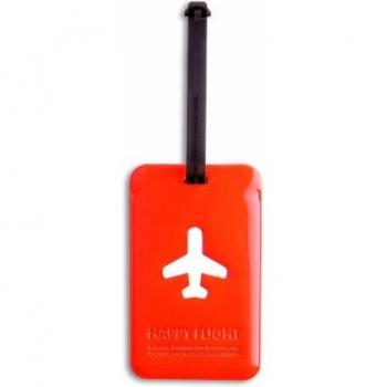 Happy Flight quadratischer Gepäckanhänger