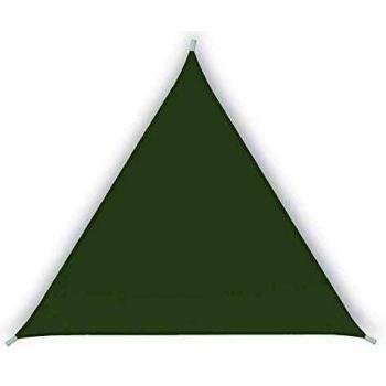 Tenda a vela triangolare ombreggiante 5 x 5 x 5 mt tortora