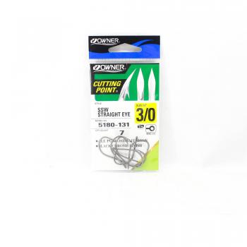 Owner Gancio Dritto SSW Cutting Point Misura 3/0 Nero