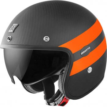 Elmetto Bogotto V587 Crono Nero e Arancione Tg. S