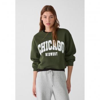 Stradivarius Cropped Sweatshirt Printed L