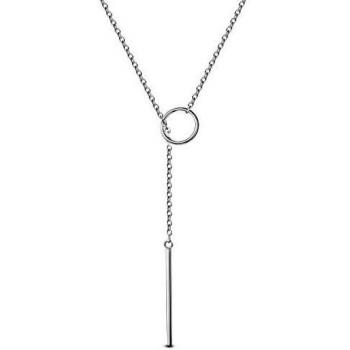 Collier SWEETIEE en Argent 925 Sterling avec Pendentif Tige et Anneau, Argent