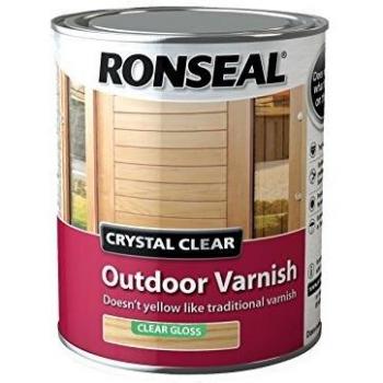 Ronseal CCODVM25L 2.5 Litre Crystal Outdoor Matt Finish Varnish