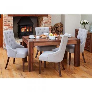 Walnut Dining Ensemble: CDR04B Table + 4 CDR03K Chairs – Baumhaus Edition