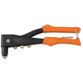 Beta 017410000-1741B Herramienta Remachadora Negra con 4 Boquillas