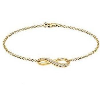 Elli Armband Infinity Symbol mit Zirkonia in 925 Silber für Damen