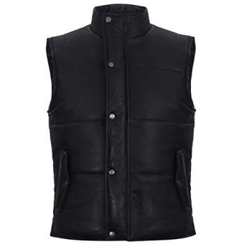 Infinity Leather Mens 4XL Nottingham Black Puffer Coat