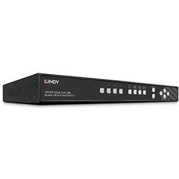 Commutateur écran-clavier-souris 4 ports HDMI 4K LINDY
