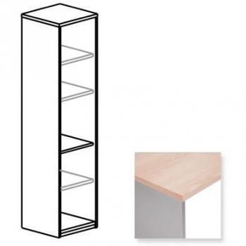 Armario columna rocada 195x45x45cm Aluminio y Haya
