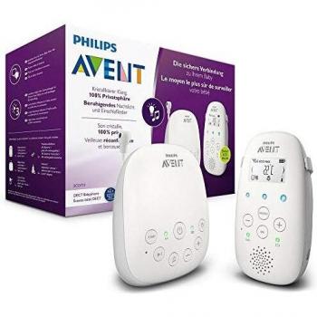 Babyphone Philips Avent DECT connecté avec mode Smart ECO, écran LCD et berceuses