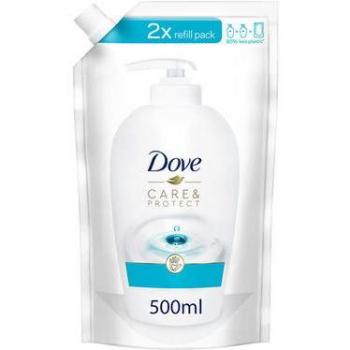 Recharge de 500 ml de savon liquide Dove Care & Protect