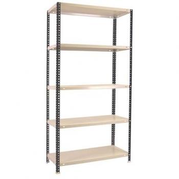 Racks Metálicos SimonRack 5 Baldas, Capacidad 100kg, Antracita y Blanco