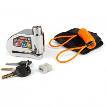 Motoforce Lucchetto Disco Freno D.6mm con Alarma 110 dB
