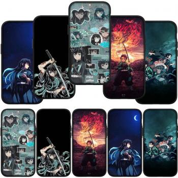 Demon Slayer Dual‑Hero Phone Shield (Muichiro/Tanjirō)