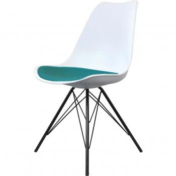 Fusion Living Soho White Plastic Dining Chair