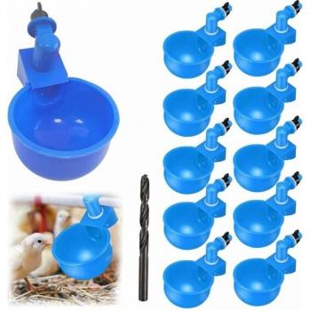 Cyslmuk 12‑Piece Perforated Chicken Waterer for Chickens and Ducks