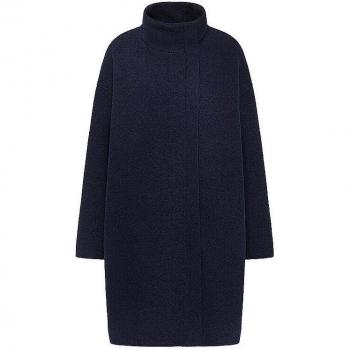 Lanius Wollmantel für Damen Oversized Dunkelblau 34