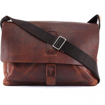Joop! 37 cm Brown Leather Messenger Bag for Laptops