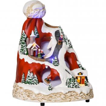 Babbo Natale Gonfiabile Luminoso 240cm con Sacco Regali