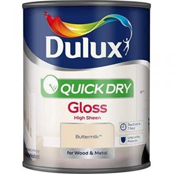 Dulux Quick Dry Gloss Buttermilk 750Ml