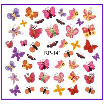 Butterfly Insect Water Decal Nail Stickers