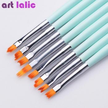 8pcs Gradient Fade Nail Art Brushes