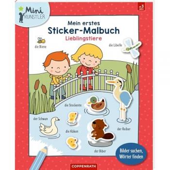 Mein erstes Sticker-Malbuch: Lieblingstiere
