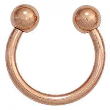 JOBO Piercing Edelstahl rotvergoldet