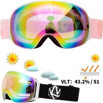 Adult Ski Snowboard Goggles with UV400 Protection