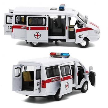Toy Ambulancia Retrocedible en Metal con Iluminación
