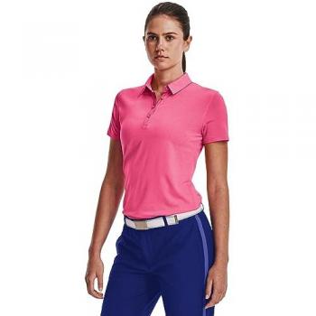 Polo manches courtes Under Armour Zinger en rose