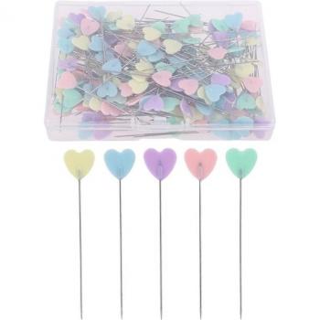 Heart-Shaped Beading Pins