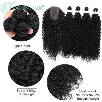 Extensions de tissage ondulées noires