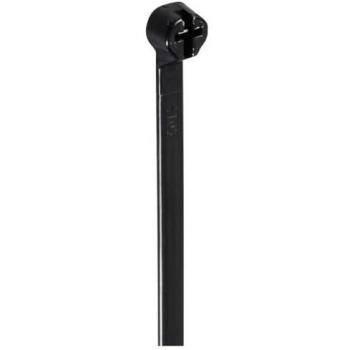 TRU COMPONENTS Kabelbinder 300 mm, 4,8 mm, Schwarz – UV‑Witterungsstabil, Metallzunge (100 Stück)