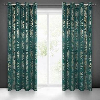 Wohnzimmer-Glamour Vorhang 140x250 cm – blickdicht & elegant