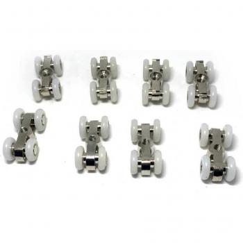 8PCS Sliding Shower Door Rollers 18mm Diameter