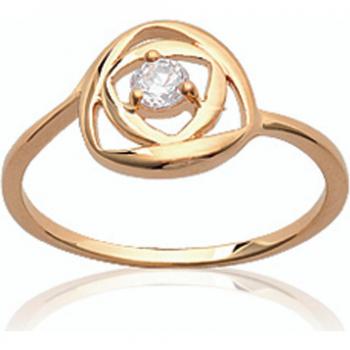 Bague 'Déesse' plaqué or blanc