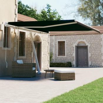 VidaXL Canopy Manuel avec Support 450 x 300 cm Antracite