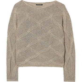 LUISA CERANO Gold Pullover für Damen Größe 34