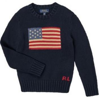 Maglia Pullover Ralph Lauren Bambino Blu Navy Taglia 6M